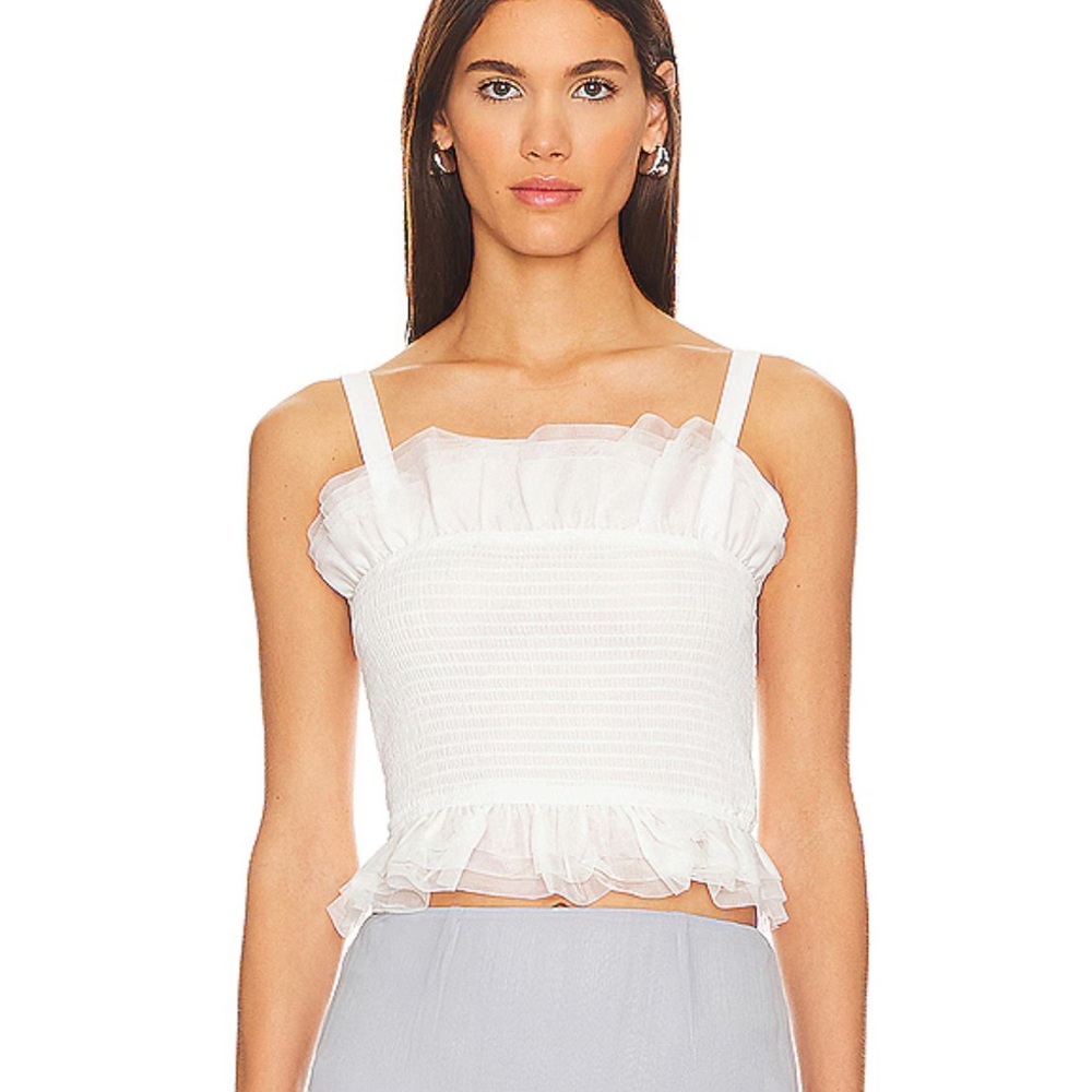 nwt STEVE MADDEN Rhiannon Ruffle Top